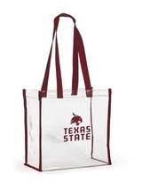 214 Texas State Bobcats Clear Game Day Tote by Desden - $19.79