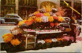San Francisco California(CA) Flower Stand Unposted 50s? Vintage Postcard - $9.40