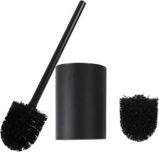 Black Toilet Brush and Holder Set Toilet Bowl Brushes for Bathroom Toilet Cleane - £23.53 GBP