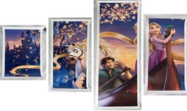 Disney Tangled Movie Wall Art Canvas Set Of 4 - £42.17 GBP