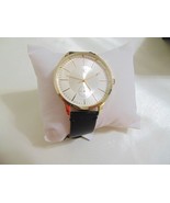 INC International Concepts Unisex Gold Tone &amp; Black Dress Watch 43MM $59... - $23.99