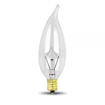 6 pack 40cfc lamp 40-watt 130v clear candelabra base chandelier  - £36.80 GBP