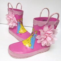 Disney Store Princess Boots Belle Aurora Cinderella Jasmine Rain Multi Kid&#39;s 1 - £17.52 GBP