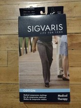 Women&#39;s SIGVARIS 20-30mmHg Knee-High Compression Socks NEW Black M4 (XX) - £15.41 GBP