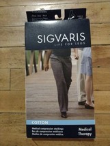 Women&#39;s SIGVARIS 20-30mmHg Knee-High Compression Socks NEW Black M4 (XX) - £15.10 GBP