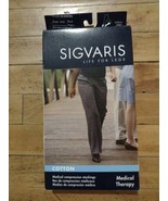 Women&#39;s SIGVARIS 20-30mmHg Knee-High Compression Socks NEW Black M4 (XX) - £15.10 GBP