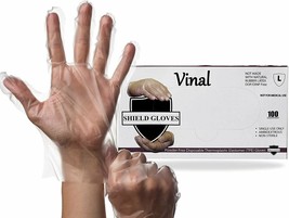 1000ct Vinal Gloves Natural Color Non Exam 2 Mil Large Stretch - £70.30 GBP