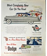 Dodge V-Eight Coronet Diplomat Power Packed Beauty 1953 Vintage Print Ad - $11.53
