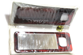 Purse Size Vintage Mirror Comb Set In Carrying Case - £12.71 GBP
