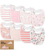 8-Pack Organic Baby Bibs for Boys, Girls - Soft Cotton Drooling and Teet... - €19,93 EUR