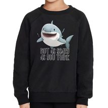 Shark Graphic Toddler Raglan Sweatshirt - Funny Sponge Fleece Sweatshirt - Cute  - £46.63 GBP