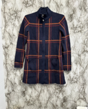 Max Studio longline plaid sweater/jacket Women size XS - £37.92 GBP