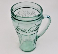 Coca Cola Coke Green Mug Stein with handle Indiana Glass Vintage - £17.74 GBP