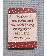 Primitive Slat Box Sign Valentine&#39;s Day Love Romance - $9.86