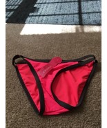 1 Pc Xhilaration Women&#39;s Pink Brown Swim Bikini Bottom Size Small - £16.81 GBP