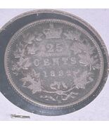 1882H Canada Quarter Heaton Mint 600,000 Ever Minted RARE .925 Silver Su... - $49.49