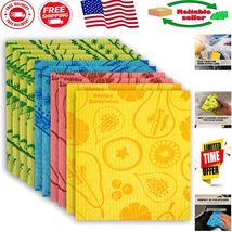 Ultimate 10 Pack Swedish Dishcloths: 100% Cotton, Assorted &amp; Machine Was... - $333.08 MXN