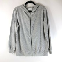BP Womens Hoodie Full Zip Long Sleeve Basic Gray Size XXS - £16.65 GBP