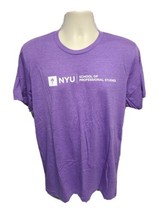 NYU New York University School of Professional Studies Adult Large Purple TShirt - $19.80