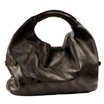 Moore &amp; Giles Cynthia Hobo Purse - Treviso Black Luxe Leather - £207.03 GBP