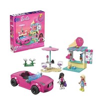 MEGA Build Blocks Barbie Convertible &amp; Ice Cream Stand Building Set Age 6 + NEW - £15.75 GBP