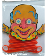 Creepy Clown Toy UNUSED Shackman Hong Kong 1983 Vintage Scissor Action E... - £16.07 GBP