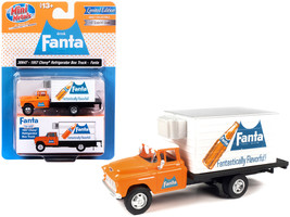 1957 Chevrolet Refrigerated Box Truck Orange with White Top &quot;Fanta&quot; 1/87 (HO)... - £25.25 GBP