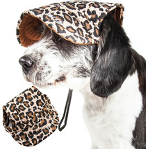 Pet Life &#39;Cheetah Bonita&#39; UV Protectant Adjustable Fashion Pet Dog Hat Cap - £10.86 GBP