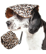 Pet Life &#39;Cheetah Bonita&#39; UV Protectant Adjustable Fashion Pet Dog Hat Cap - £10.68 GBP