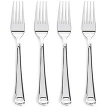 300 Silver Plastic Forks Heavy-Duty, Heavyweight Plastic Silverware Forks, Fancy - $49.99