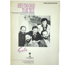 Exile She&#39;s Too Good To Be True Vintage Sheet Music 1985 Piano Guitar Vocal - £10.00 GBP