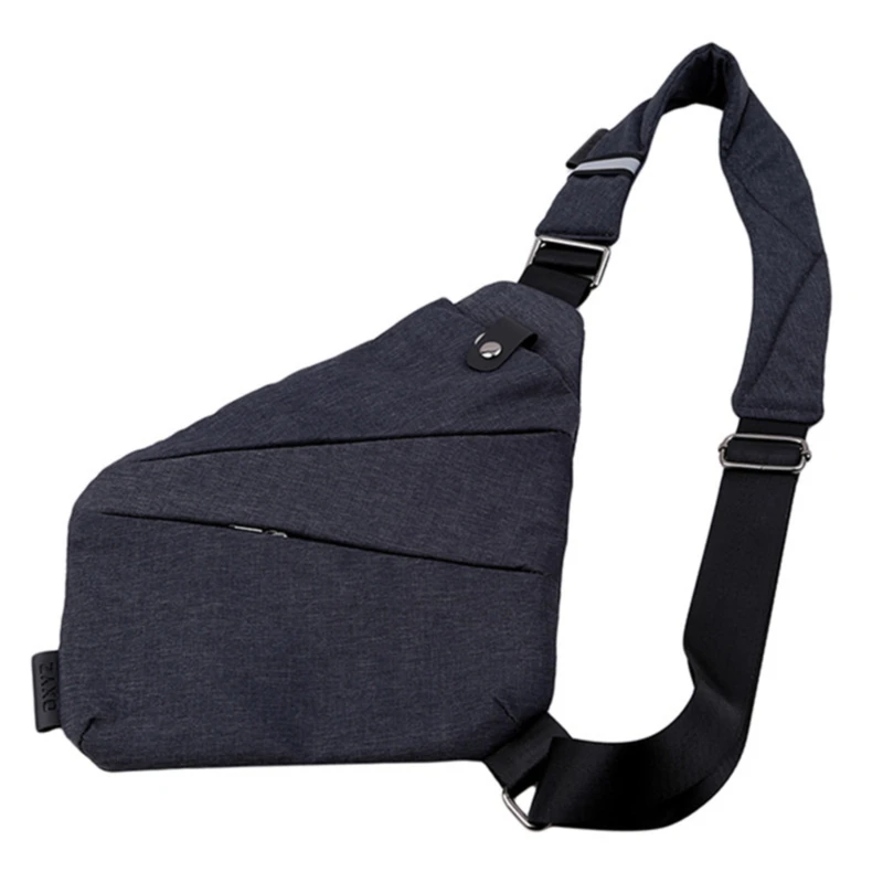 Simple Women Canvas Chest Bag Messenger Bag Crossbody Bag Black Casual S... - £13.88 GBP