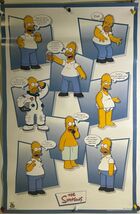 THE SIMPSONS with HOMER QUOTE COLLAGE 22X34 POSTER GROENING SCORPIO #815 - $13.50