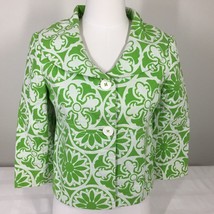 Lilly Pulitzer Size 4 Jacket Green Winter Playground Cotton - $39.99