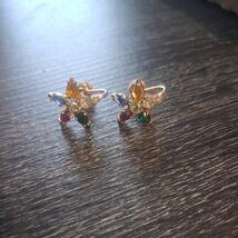 VINTAGE ORDER OF THE EASTERN STAR EARRINGS Clip Ons - $28.71