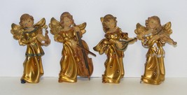 Angel Musicians - ITALY - Set of 4 Vintage Figurines 4¾&quot; Figurines - £26.57 GBP