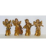 Angel Musicians - ITALY - Set of 4 Vintage Figurines 4¾&quot; Figurines - £26.50 GBP