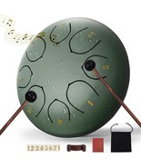Steel Tongue Drum, 6 Inches 8 Notes Rain Drums For Outside, Green, 6 Inches - $747.36 MXN