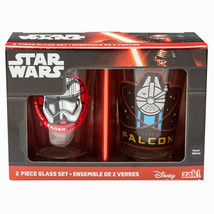 Star Wars The Force Awakens Photo Images 10 oz Pint Glass Set of 2, NEW UNUSED - £6.23 GBP