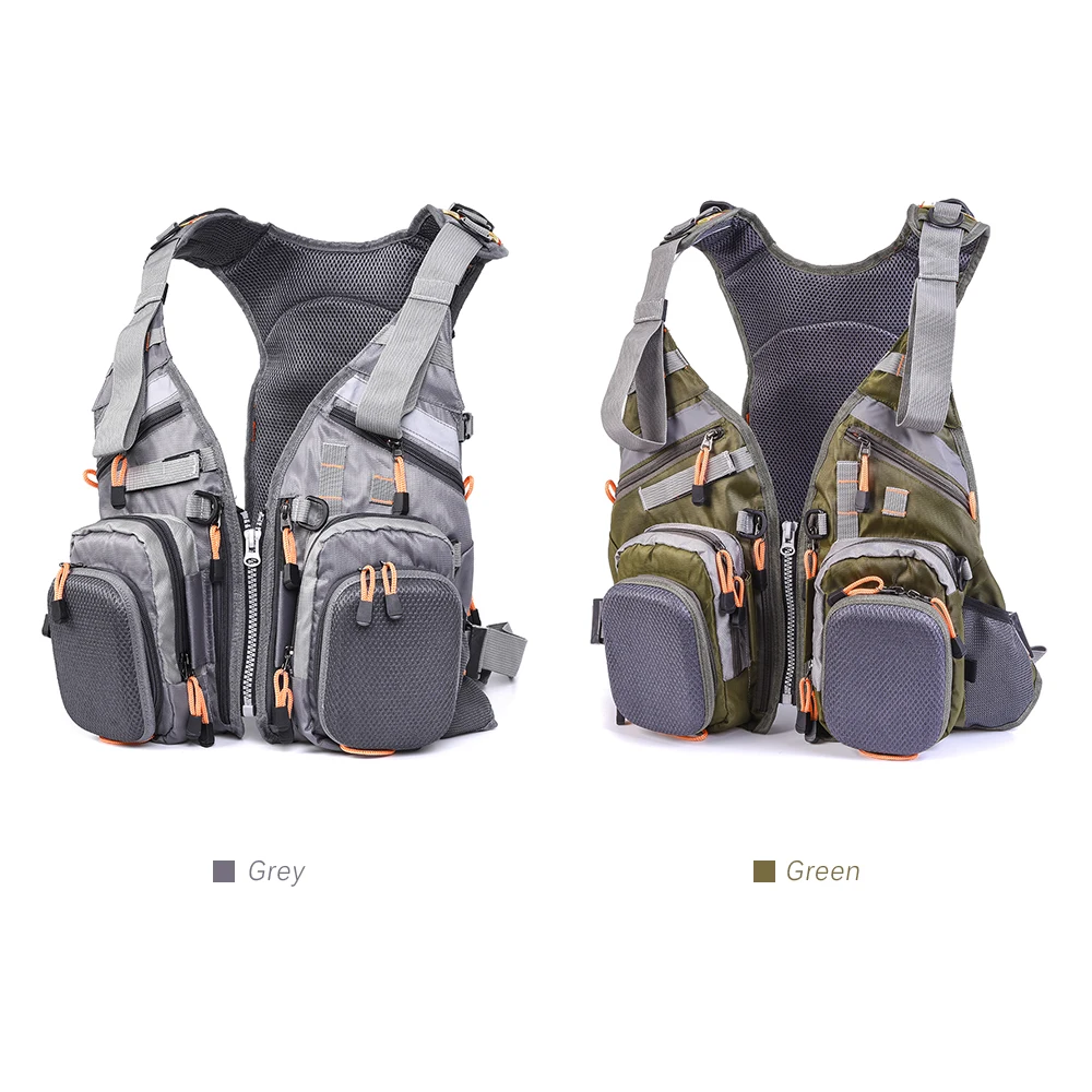 Sporting Mesh Fly Fishing Vest Multifunction Breathable Backpack Fishing Vest Fa - £34.52 GBP