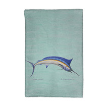 Betsy Drake Blue Marlin on Teal Kitchen Towel - £23.73 GBP