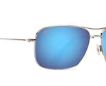 Maui Jim B246-17 WIKI WIKI Polarized Silver Frame Blue Hawaii Lens Sungl... - $168.29