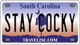 Stay Cocky South Carolina Novelty Mini Metal License Plate Tag - €13,08 EUR