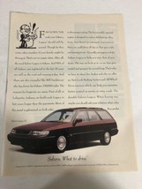 1992 Subaru Legacy Vintage Print Ad Advertisement pa14 - $7.91