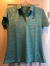 Nwt Ladies Under Armour Aqua Seafoam Short Sleeve Golf Shirt - M L &amp; Xl - £27.37 GBP