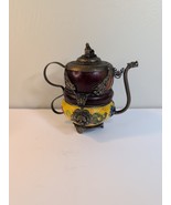 Antique CHINESE/TIBET-Silver/Enamal TEAPOT MONKEY/FROG/LION/DRAGON- - $1,215.96 MXN
