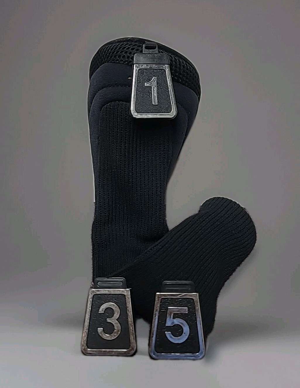 Black Hybrid Rescue Driver Headcover with Interchangable Club Markers 1,... - $12.91