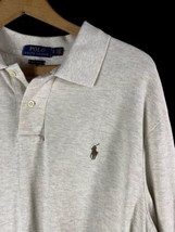 Ralph Lauren Polo Shirt Size XL Mens Long Sleeve Collared Off White Beige Knit - £29.10 GBP