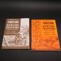 Vintage 1980s Pennsylvania Pocket Hunting &amp; Trapping Regulations Guides ... - £9.57 GBP