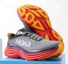 Black- Red Hoka Bondi 8 Sneakers Women Size 9 US Athletic running  - $95.96